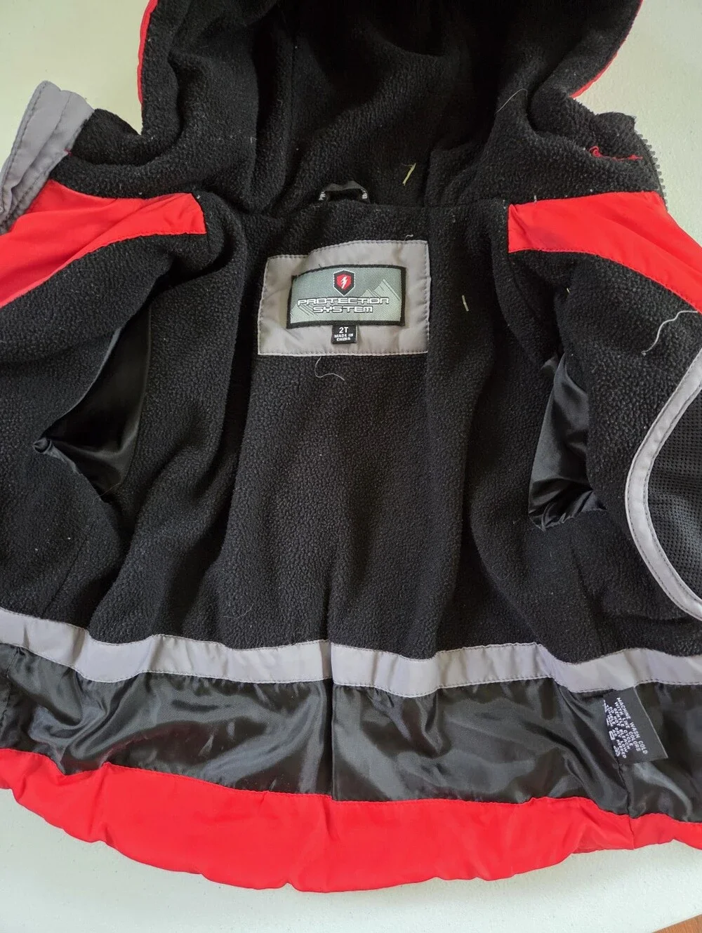 Protection System Toddler Boys Heavyweight Winter Puffer Jacket – Red/Black 2T